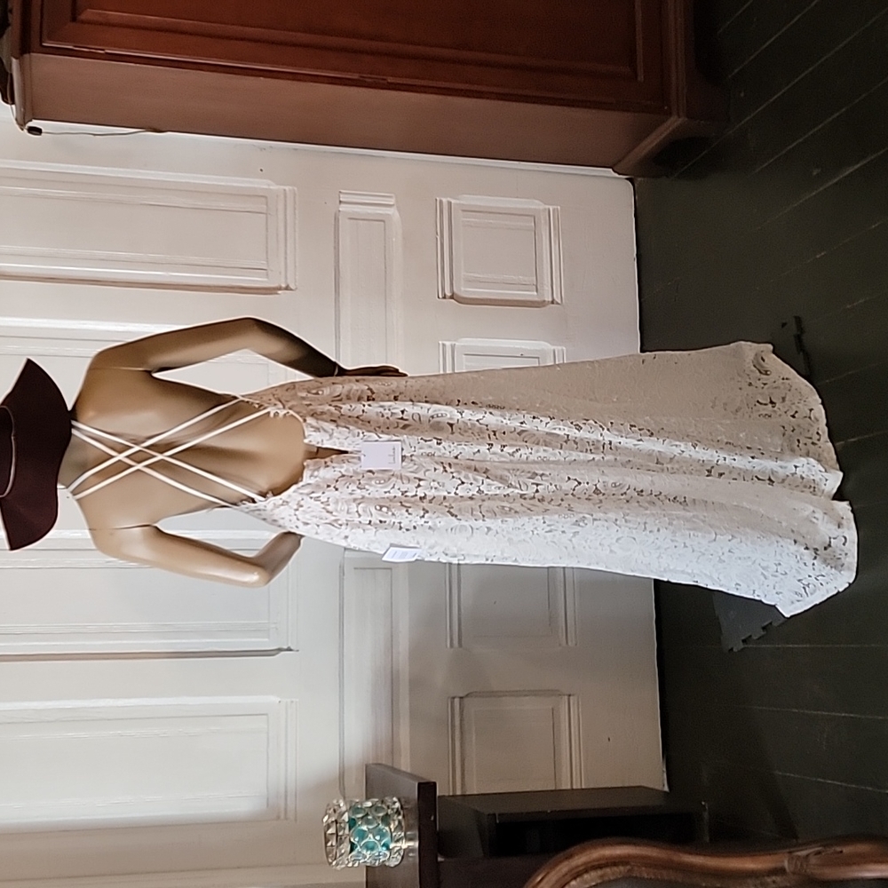 LULU'S White Lace Maxi - Picture 9 of 10